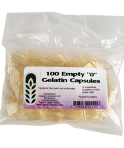 Empty Gelatin Capsules Size 0 | 100 Pack | The Classic Choice